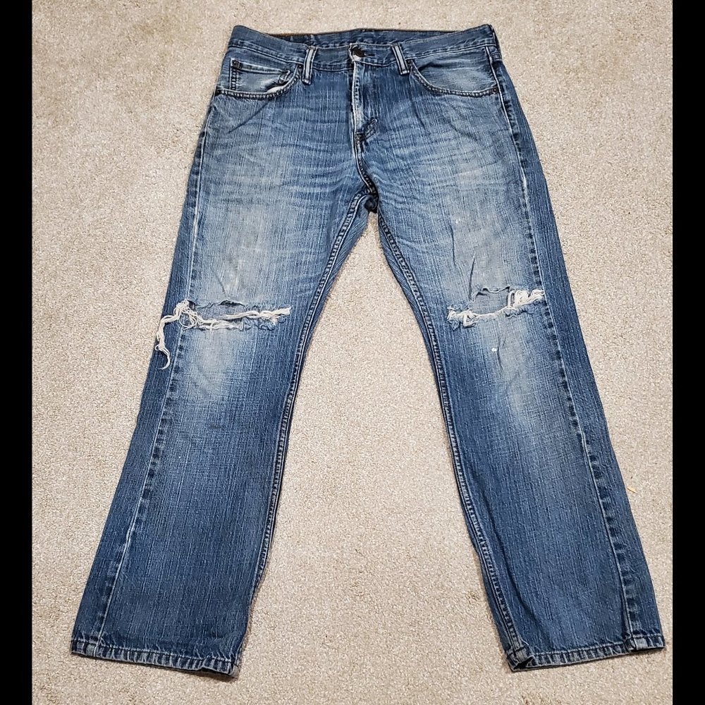 Levis 527 Slim Boot Cut Jeans - 32 x 30 - Vintage Indigo